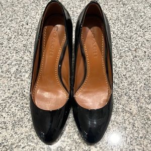 Coach size 7 black heels